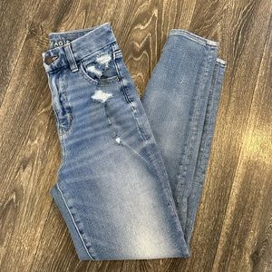 American Eagle size 0 short super hi-rise jegging skinny jeans
